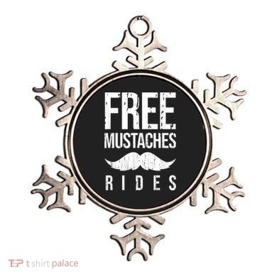 Free Mustache Rides Funny Ornament