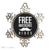 Free Mustache Rides Funny Ornament thumb 0