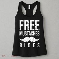 Free Mustache Rides Funny Women's Tank Top thumb 3