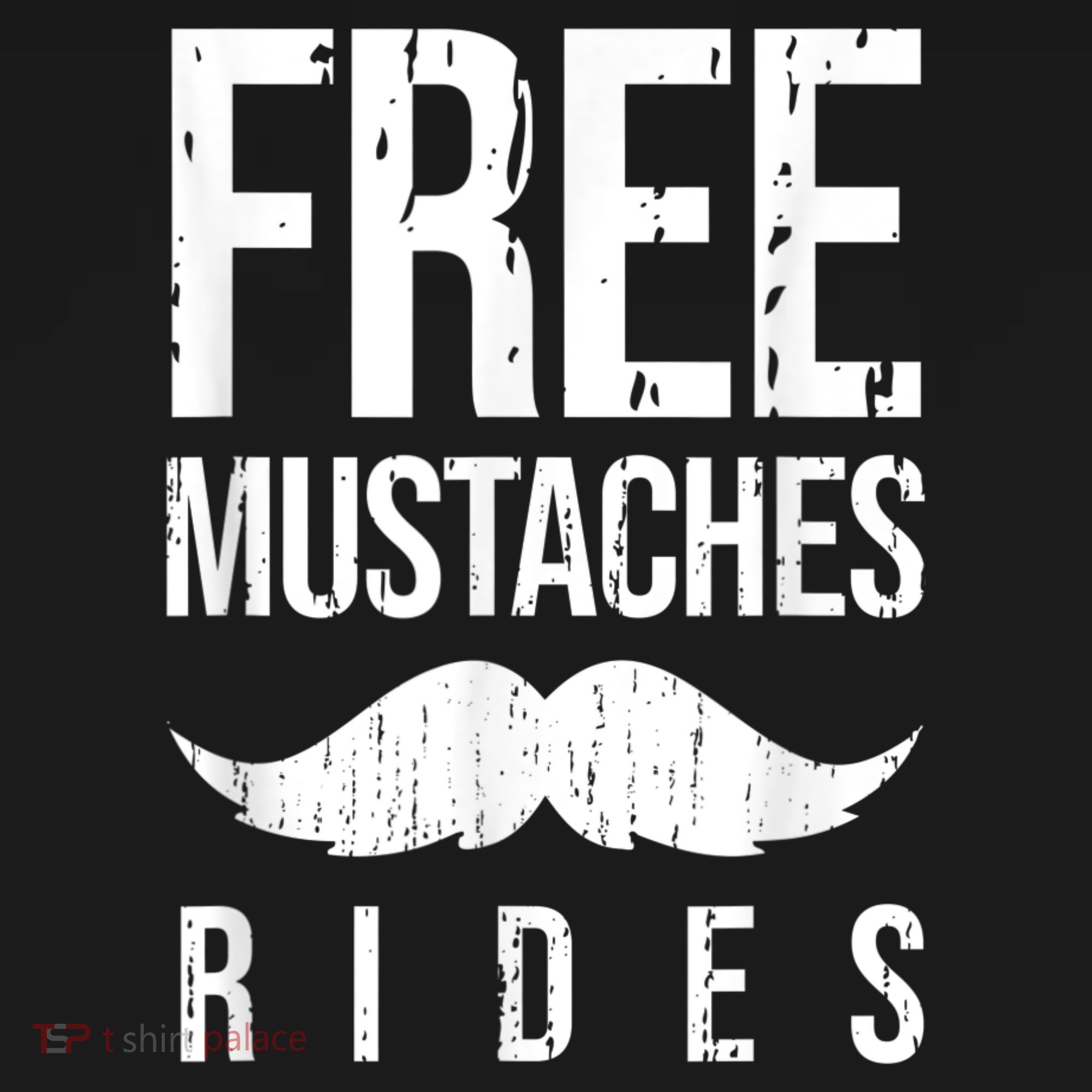 Free Mustache Rides Funny Kids Hoodie