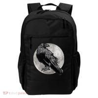 Full Moon Raven Bird Gift Scary Crow Backpack thumb 0