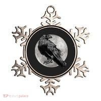 Full Moon Raven Bird Gift Scary Crow Ornament thumb 0