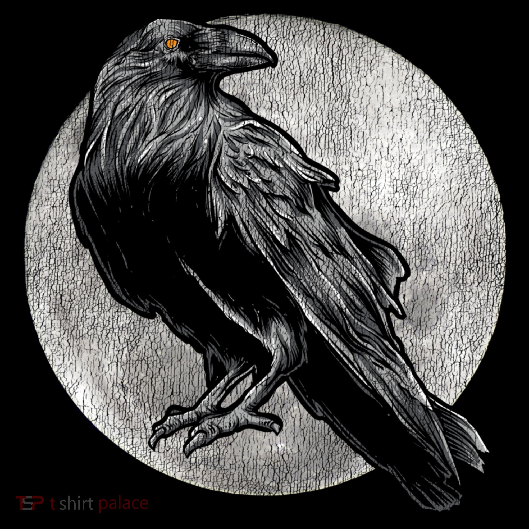 Full Moon Raven Bird Gift Scary Crow Toddler Hoodie