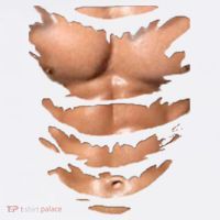 Fake Muscles Ripped Torn Chest Six Pack Abs Fitness Model Visor thumb 3