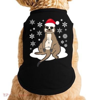 Funny Meerkat Santa Christmas Gift Classic Doggie Tank