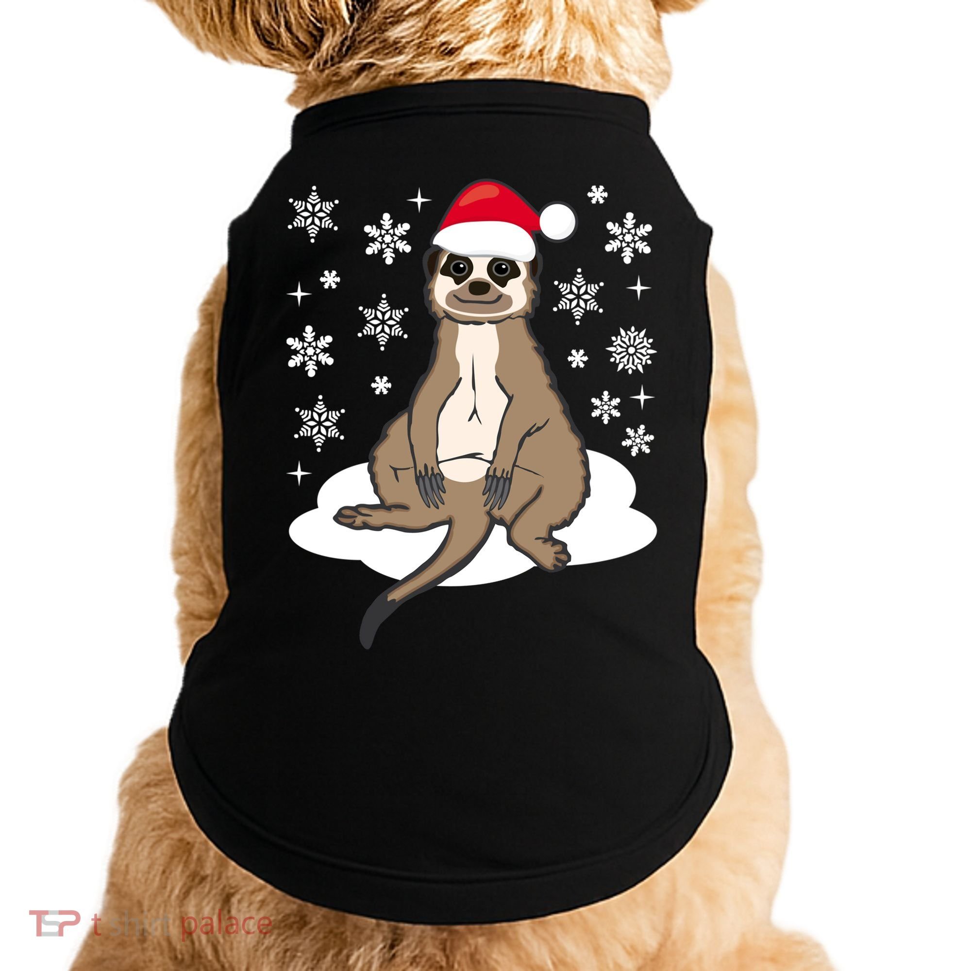 Funny Meerkat Santa Christmas Gift Classic Doggie Tank