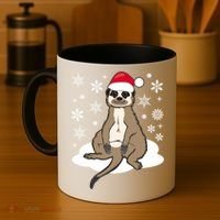 Funny Meerkat Santa Christmas Gift Classic Coffee Mug thumb 4