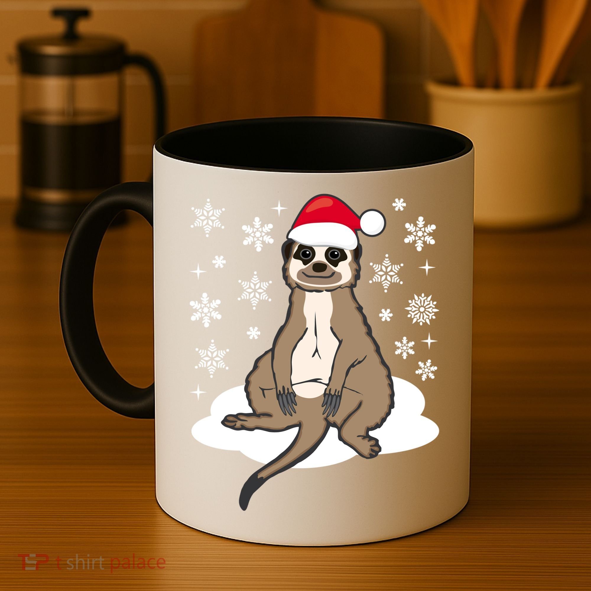 Funny Meerkat Santa Christmas Gift Classic Coffee Mug