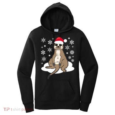 Funny Meerkat Santa Christmas Gift Classic Women's Hoodie