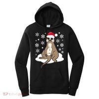 Funny Meerkat Santa Christmas Gift Classic Women's Hoodie thumb 0