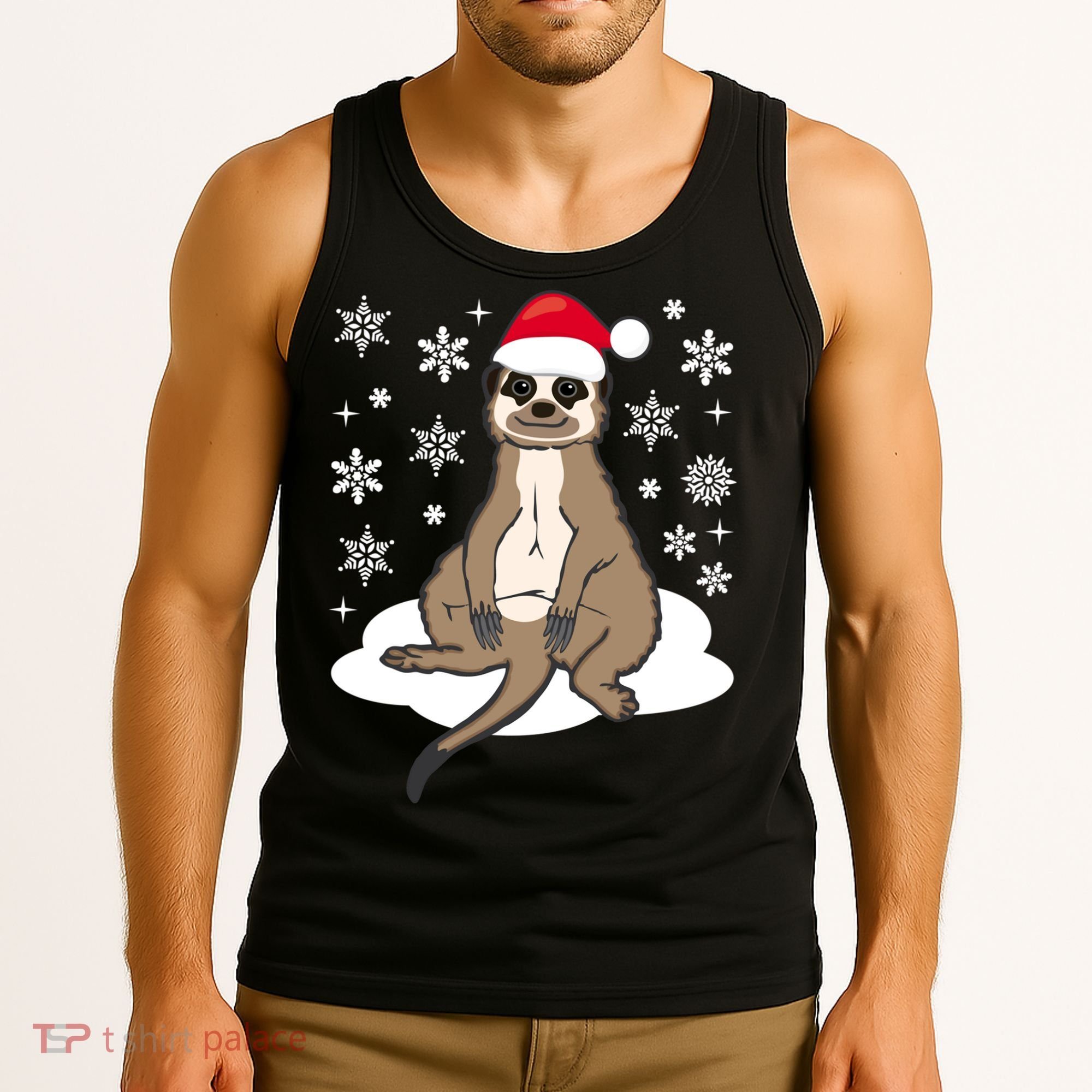 Funny Meerkat Santa Christmas Gift Classic Tank Top