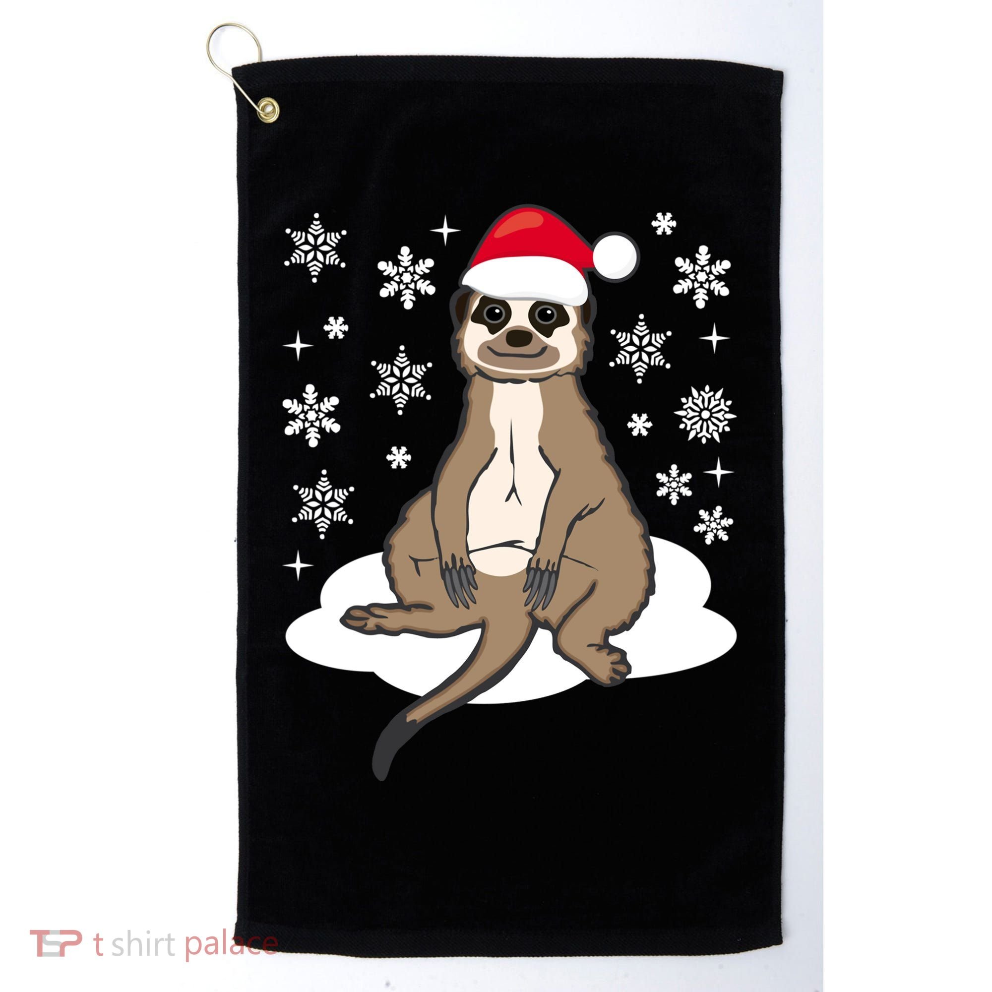 Funny Meerkat Santa Christmas Gift Classic Golf Towel