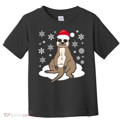 Funny Meerkat Santa Christmas Gift Classic Toddler T-Shirt