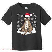Funny Meerkat Santa Christmas Gift Classic Toddler T-Shirt thumb 0