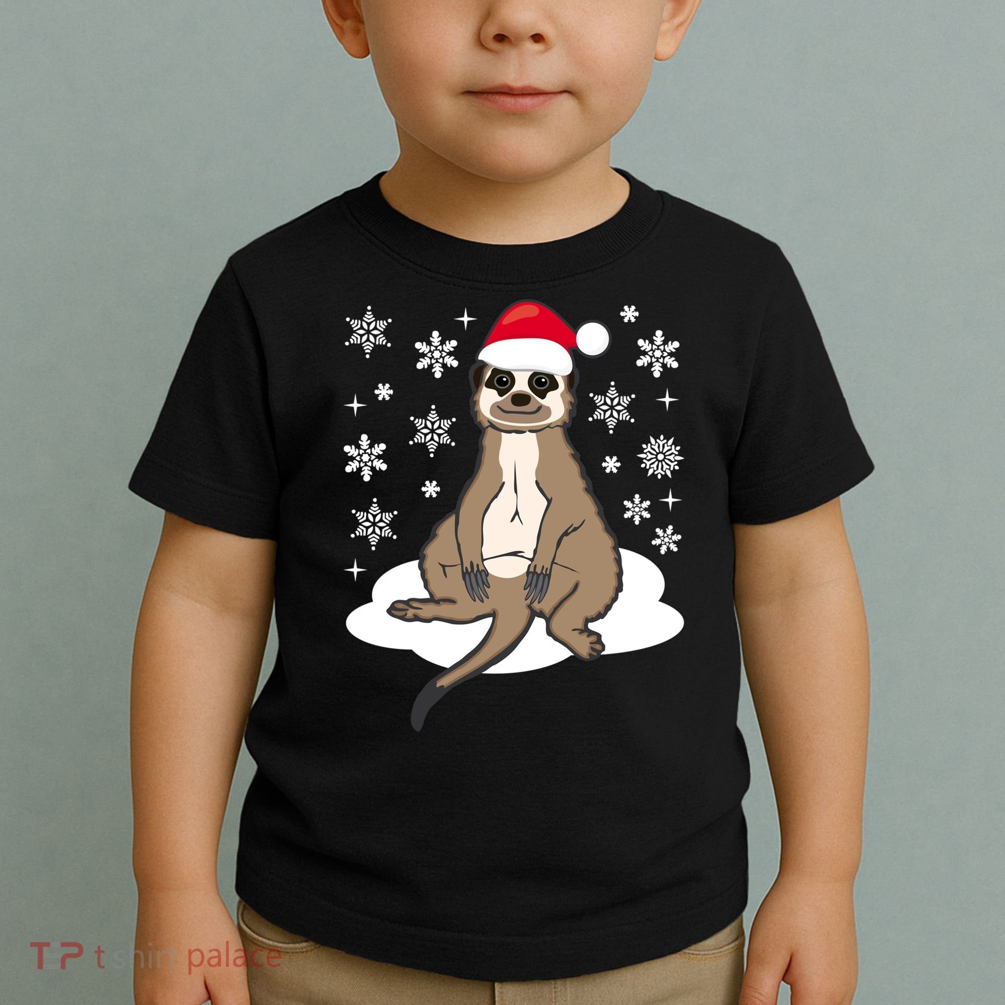 Funny Meerkat Santa Christmas Gift Classic Toddler T-Shirt