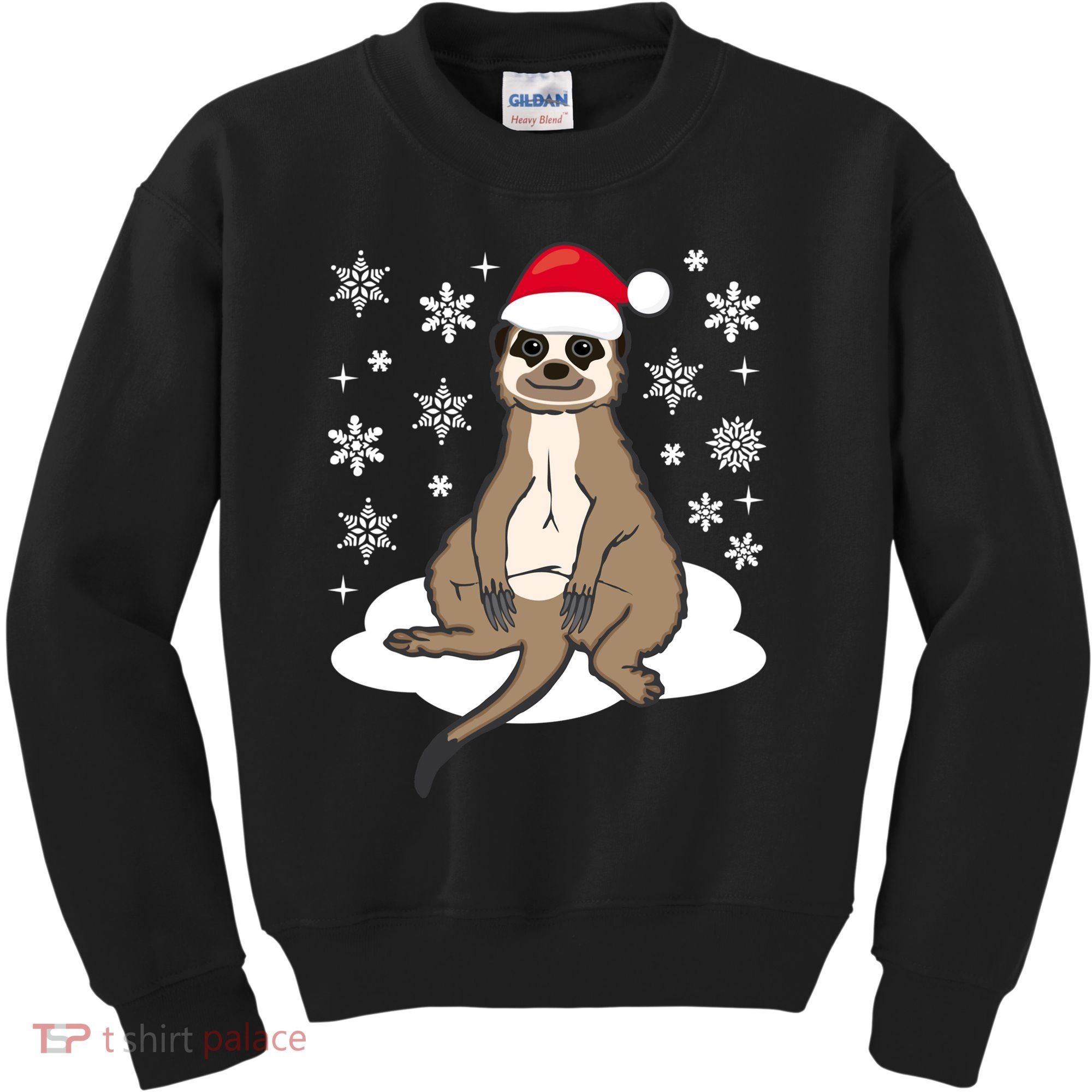 Funny Meerkat Santa Christmas Gift Classic Kids Sweatshirt