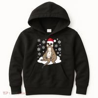 Funny Meerkat Santa Christmas Gift Classic Kids Hoodie thumb 0