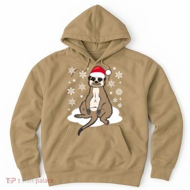 Funny Meerkat Santa Christmas Gift Classic Hoodie