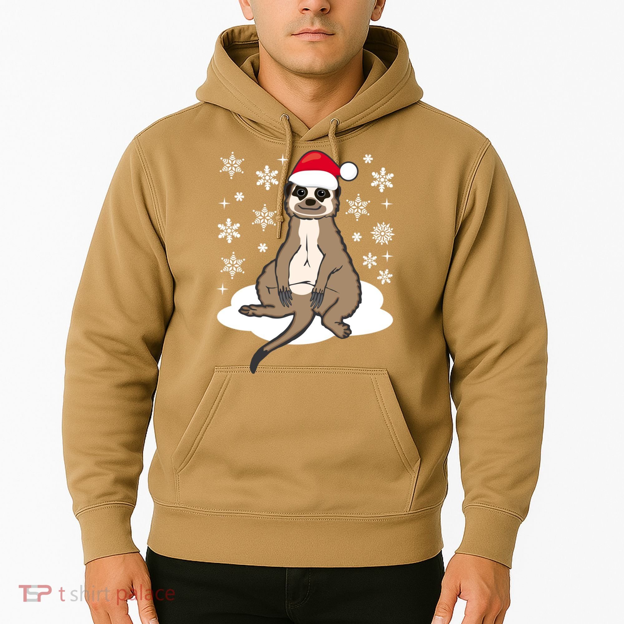 Funny Meerkat Santa Christmas Gift Classic Hoodie