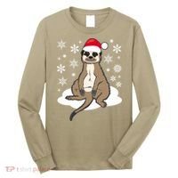 Funny Meerkat Santa Christmas Gift Classic Long Sleeve Shirt thumb 0