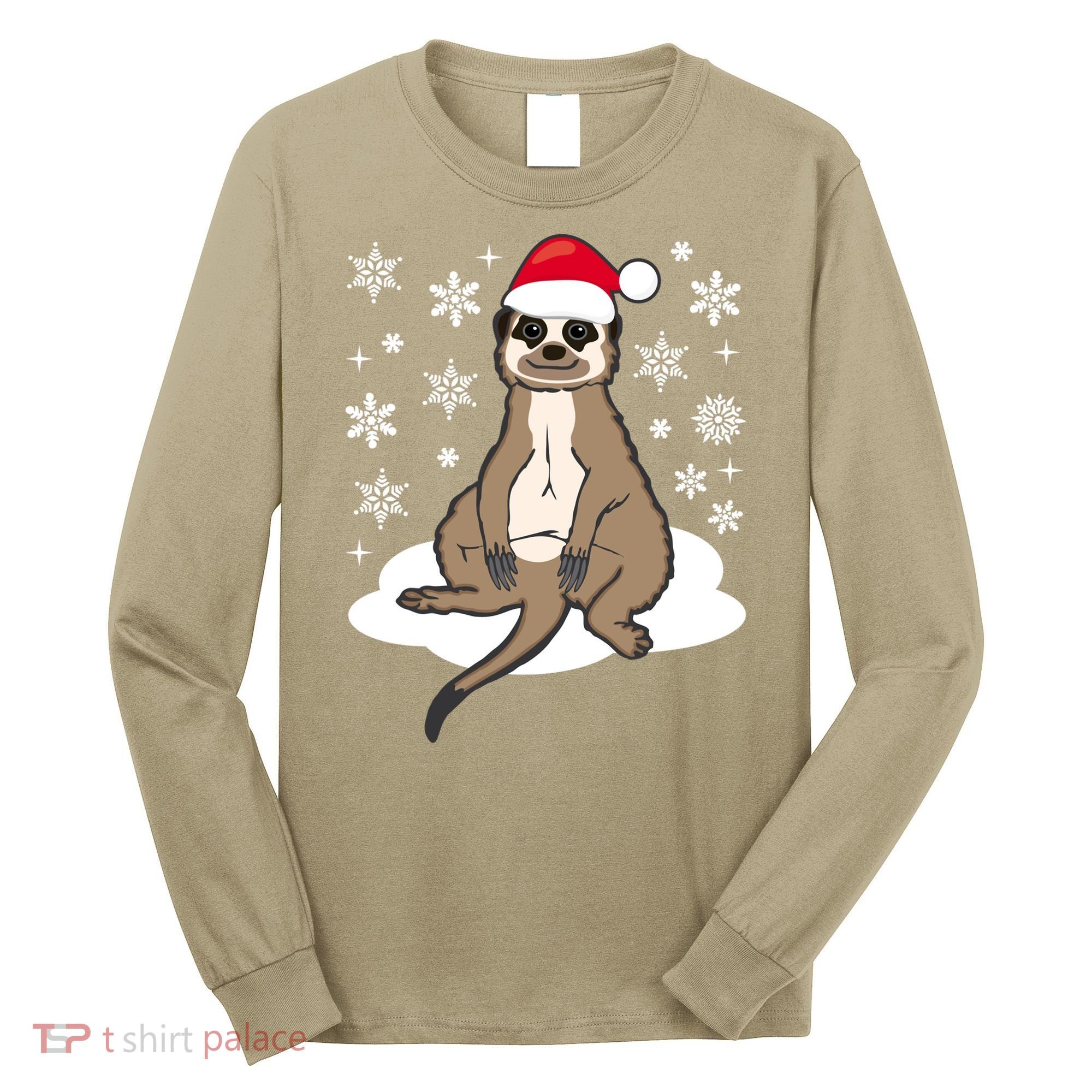 Funny Meerkat Santa Christmas Gift Classic Long Sleeve Shirt