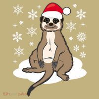 Funny Meerkat Santa Christmas Gift Classic Long Sleeve Shirt thumb 2