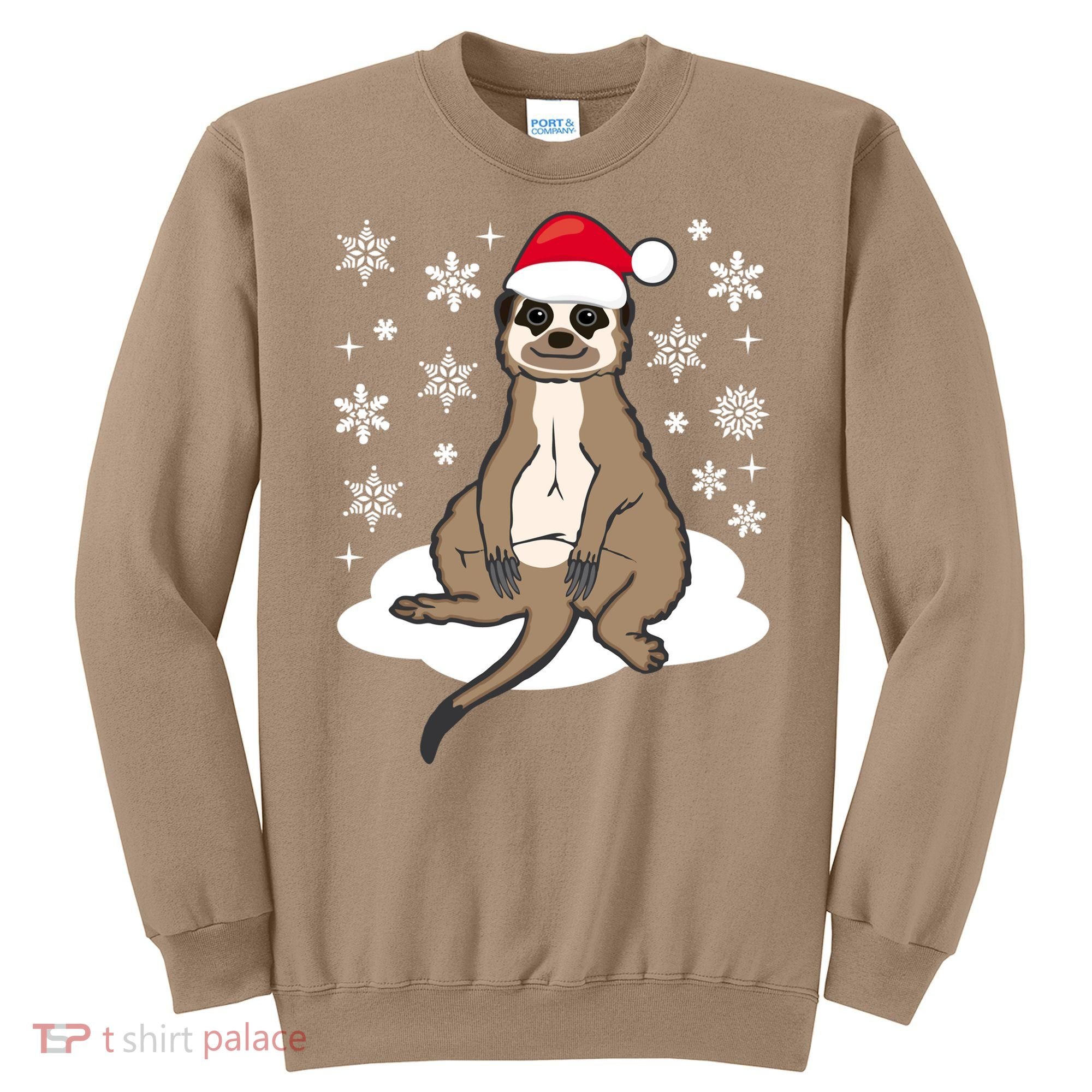 Funny Meerkat Santa Christmas Gift Classic Sweatshirt