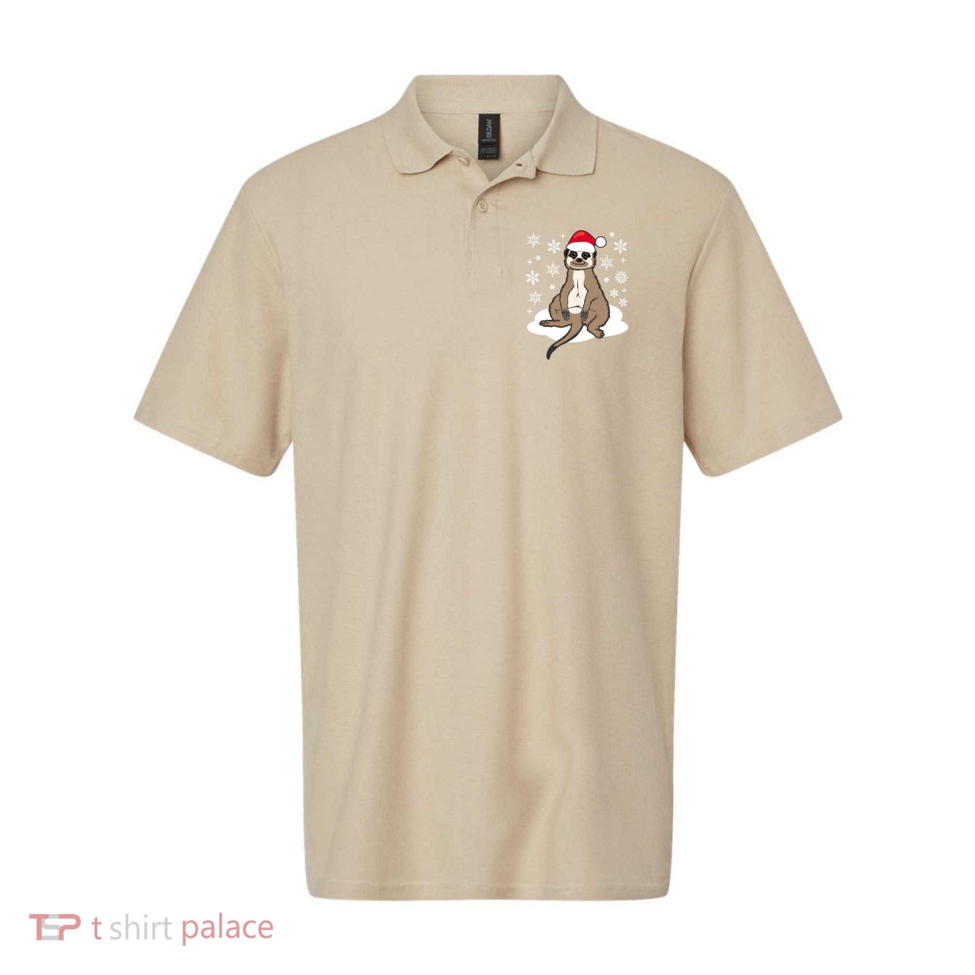 Funny Meerkat Santa Christmas Gift Classic Polo