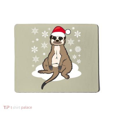 Funny Meerkat Santa Christmas Gift Classic Mousepad