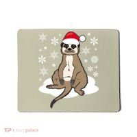 Funny Meerkat Santa Christmas Gift Classic Mousepad thumb 0