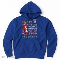 Funny Merry Swishmas Ugly Christmas Basketball Christmas Gift Hoodie thumb 0