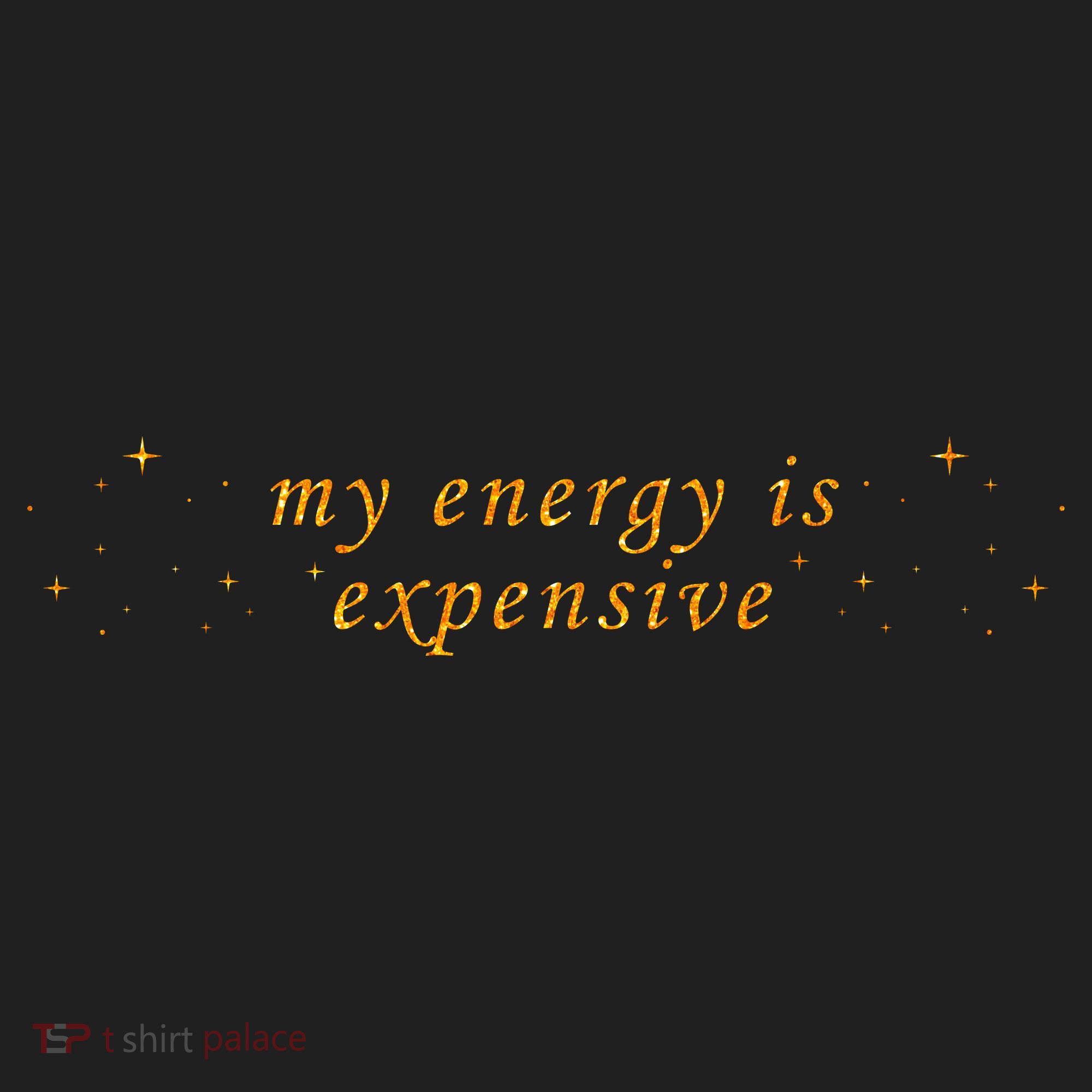 Funny Motivational Saying My Energy Is Expensive Hat