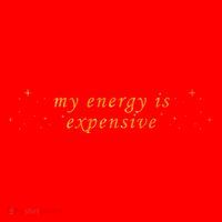 Funny Motivational Saying My Energy Is Expensive Santa Hat thumb 1