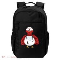 Funny Medical Scrub Top Stethoscope Wearing Turkey Nurse Gift Backpack thumb 0