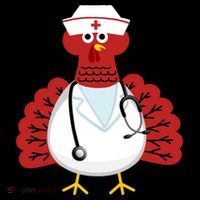 Funny Medical Scrub Top Stethoscope Wearing Turkey Nurse Gift Coffee Mug thumb 5