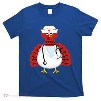 Funny Medical Scrub Top Stethoscope Wearing Turkey Nurse Gift T-Shirt thumb 0