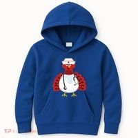 Funny Medical Scrub Top Stethoscope Wearing Turkey Nurse Gift Kids Hoodie thumb 0
