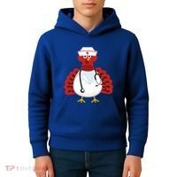 Funny Medical Scrub Top Stethoscope Wearing Turkey Nurse Gift Kids Hoodie thumb 4