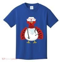 Funny Medical Scrub Top Stethoscope Wearing Turkey Nurse Gift Kids T-Shirt thumb 0
