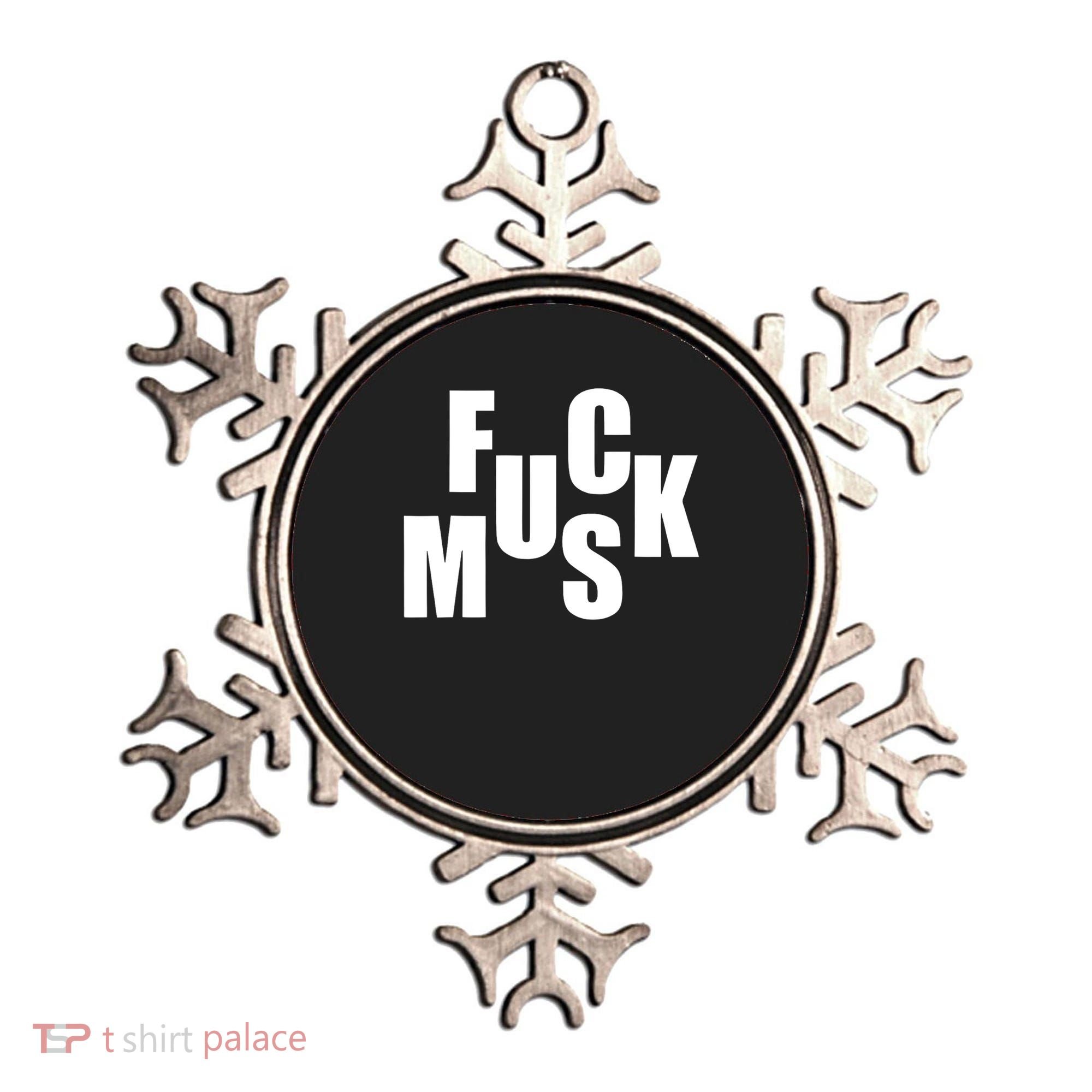 F.u.c.k M.u.s.k Sarcasm Humor Saying Adult Joke Funny Ornament