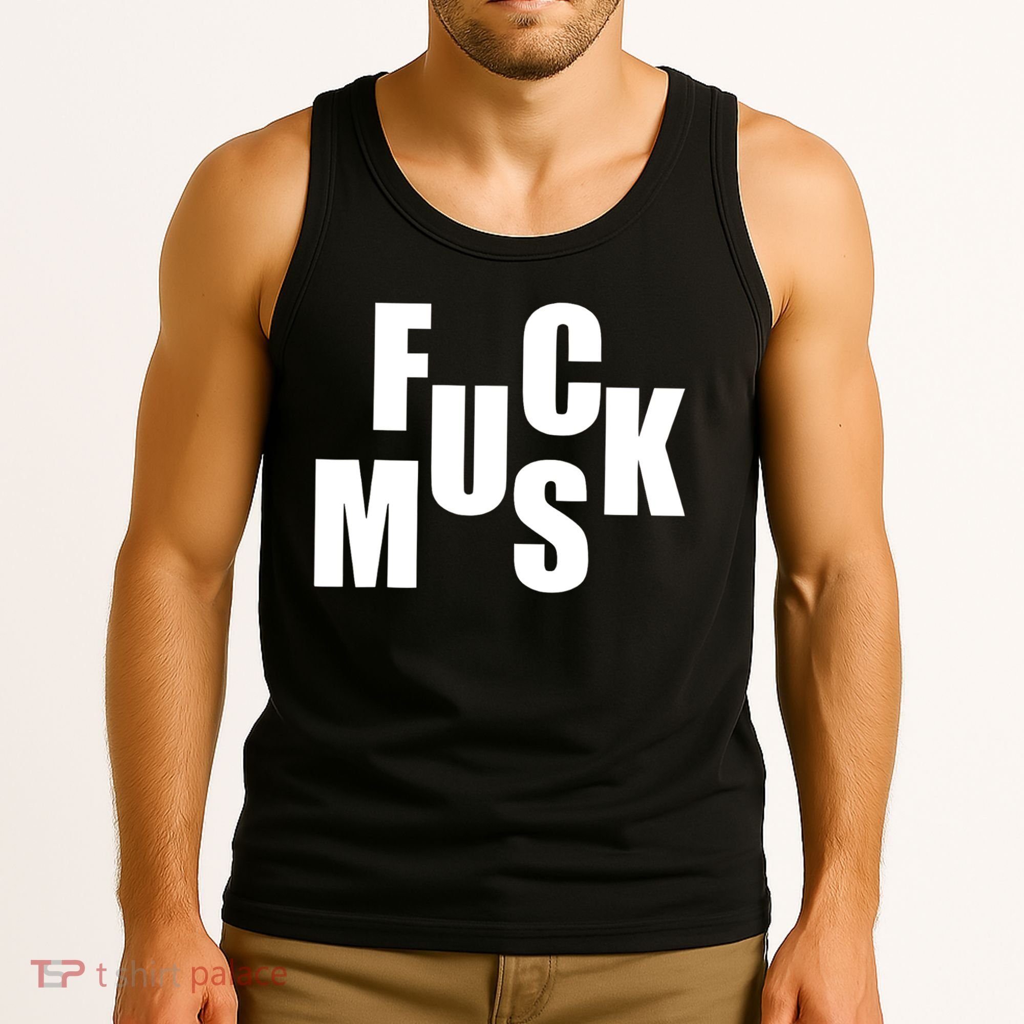 F.u.c.k M.u.s.k Sarcasm Humor Saying Adult Joke Funny Tank Top