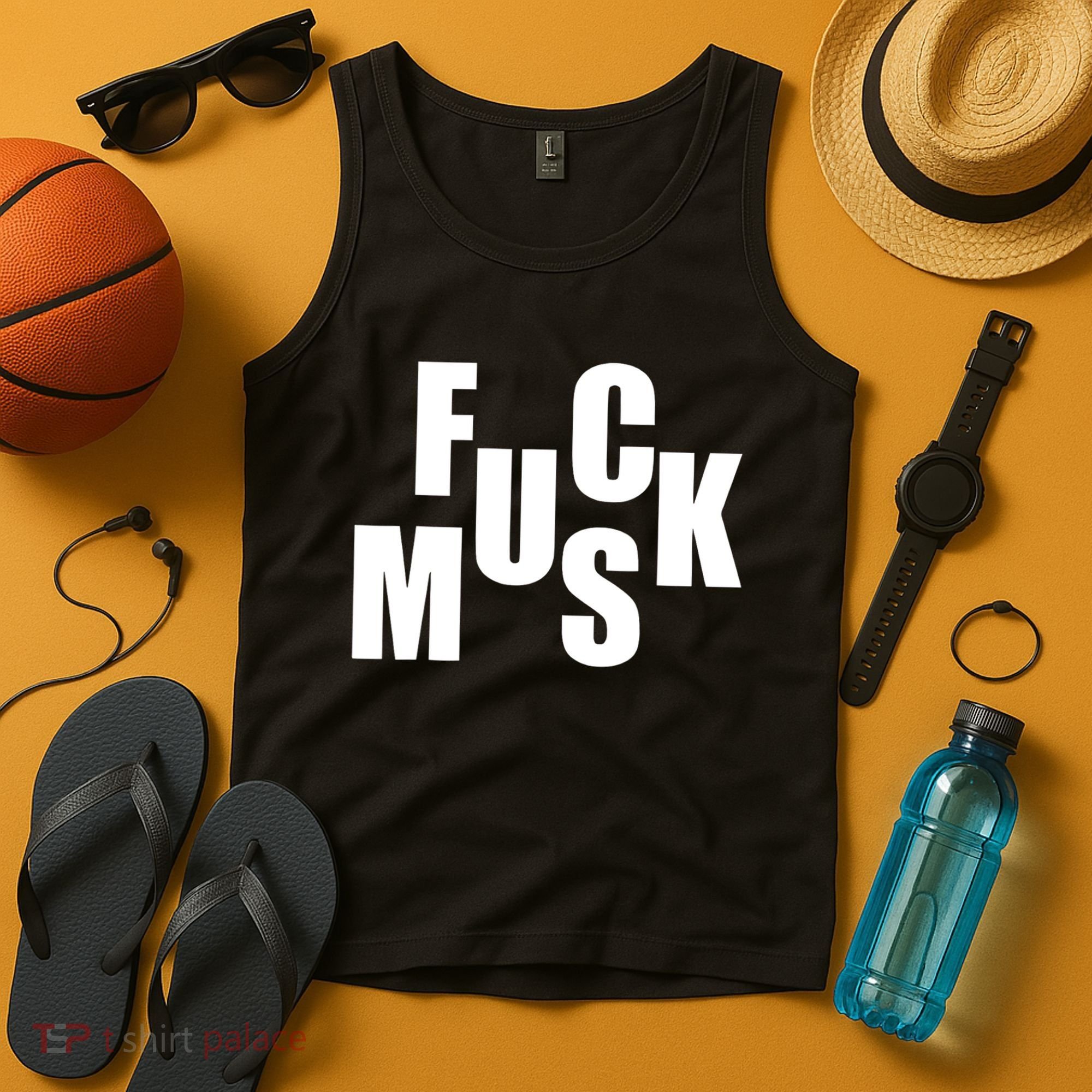 F.u.c.k M.u.s.k Sarcasm Humor Saying Adult Joke Funny Tank Top