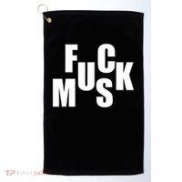 F.u.c.k M.u.s.k Sarcasm Humor Saying Adult Joke Funny Golf Towel thumb 0
