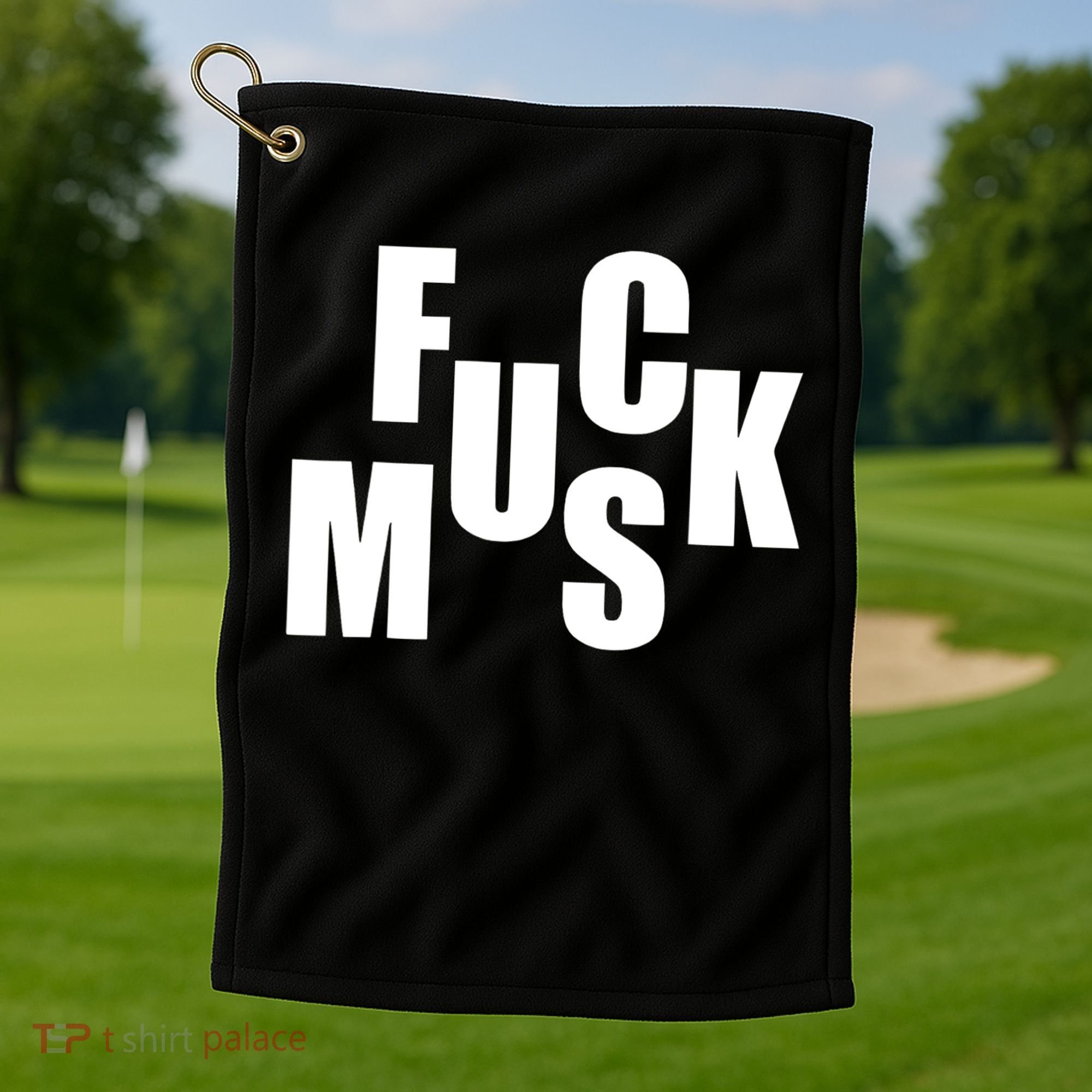 F.u.c.k M.u.s.k Sarcasm Humor Saying Adult Joke Funny Golf Towel