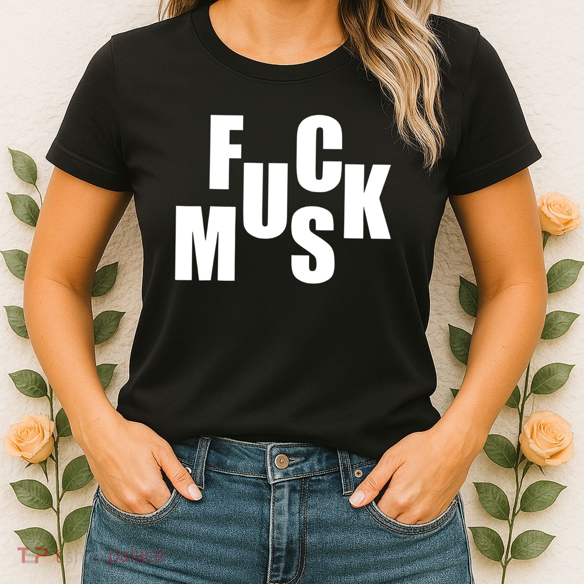 F.u.c.k M.u.s.k Sarcasm Humor Saying Adult Joke Funny Women's T-Shirt