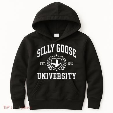Funny Meme School Bird Silly Goose University Design Kids Hoodie