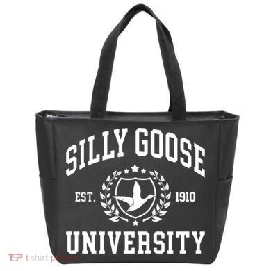 Funny Meme School Bird Silly Goose University Design Tote Bag