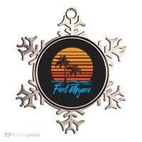 Fort Myers Sunset Palm Trees Beach Vacation Tourist Funny Gift Ornament thumb 0