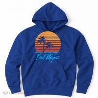 Fort Myers Sunset Palm Trees Beach Vacation Tourist Funny Gift Hoodie thumb 0