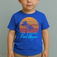 Fort Myers Sunset Palm Trees Beach Vacation Tourist Funny Gift Toddler T-Shirt thumb 2